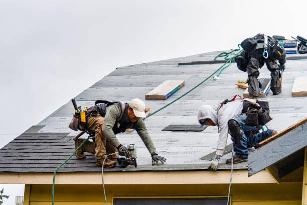 Professional Gutter Installation technician working in Durham, PA